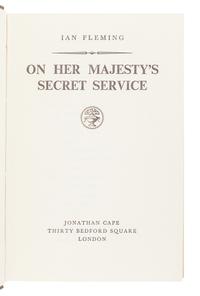 FLEMING, Ian (1908-1964). On Her Majesty's Secret Service . London: Jonathan Cape, 1963.