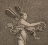 A Pair of Italian Engravings in Parcel Gilt and Ebonized Frames — 18TH CENTURY