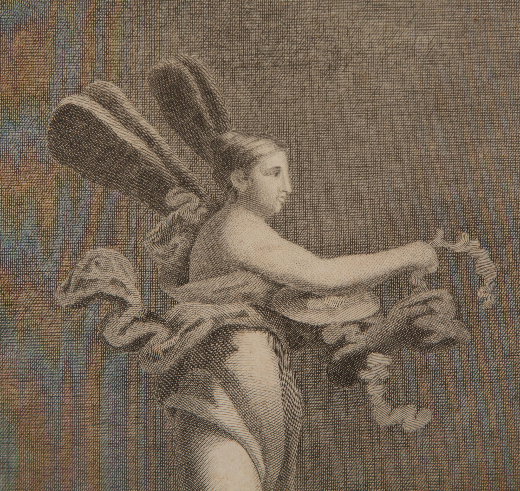 A Pair of Italian Engravings in Parcel Gilt and Ebonized Frames — 18TH CENTURY