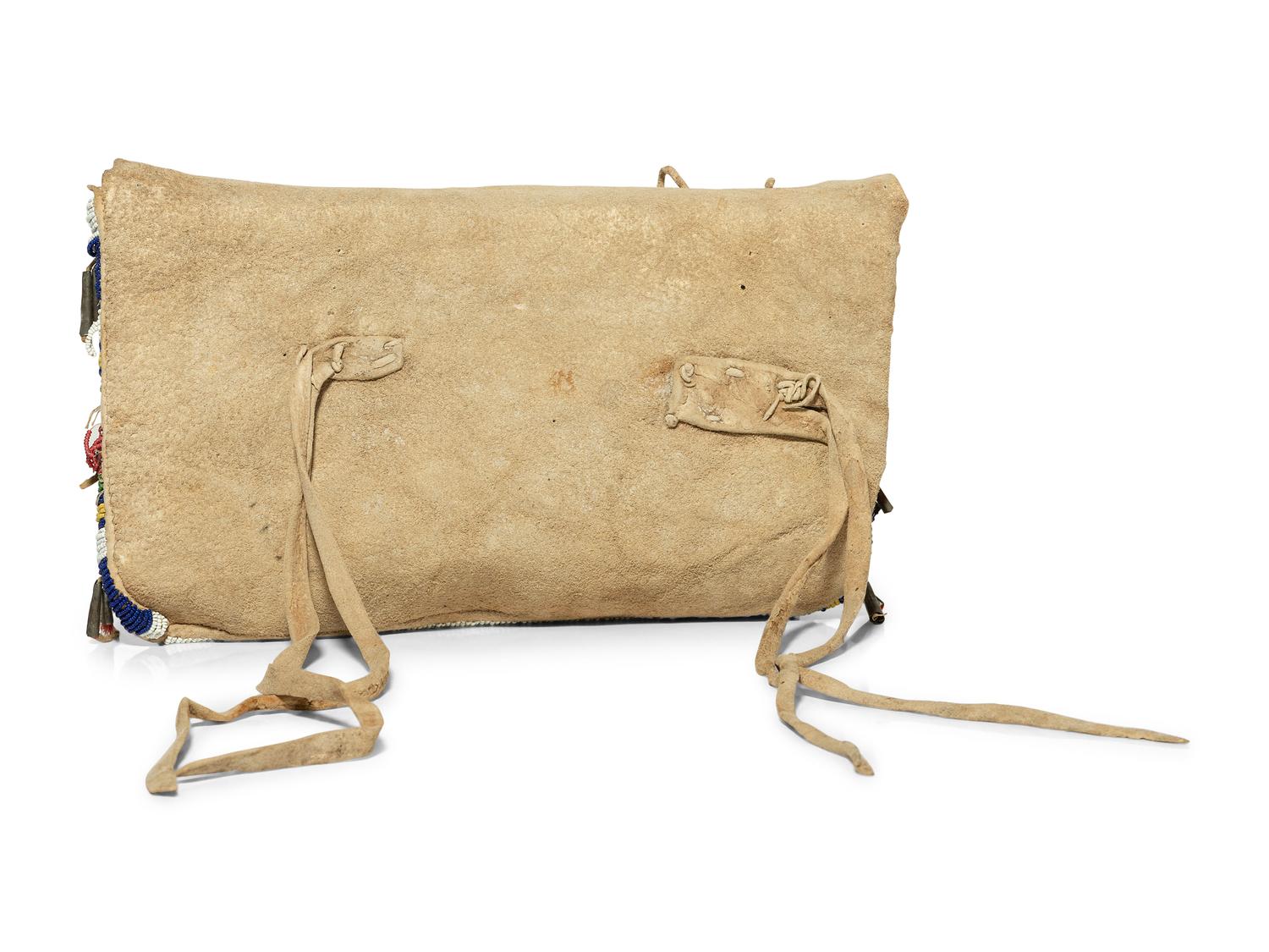 Plains Beaded Hide Work Bag