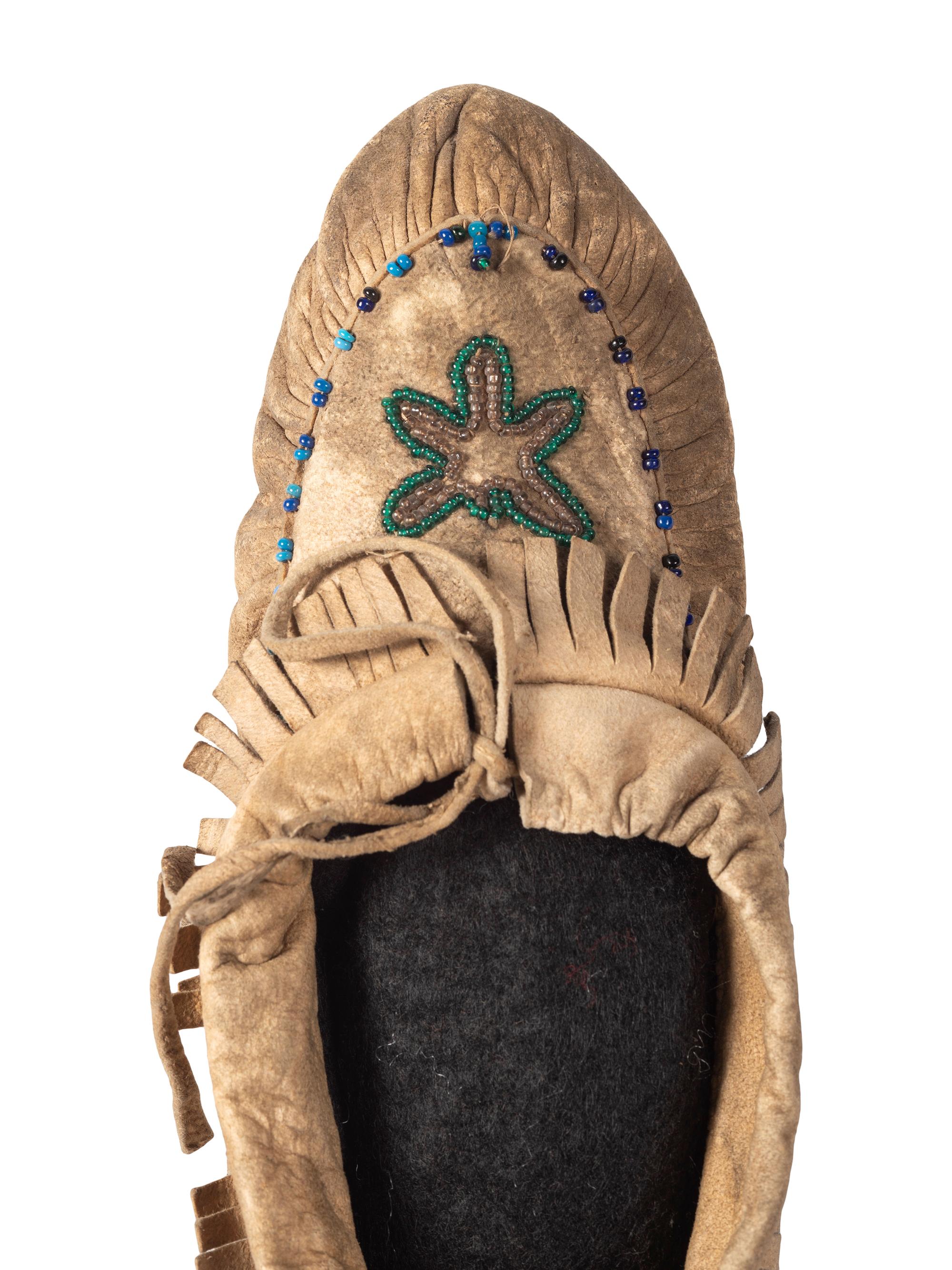 Great Lakes Beaded Hide Moccasins