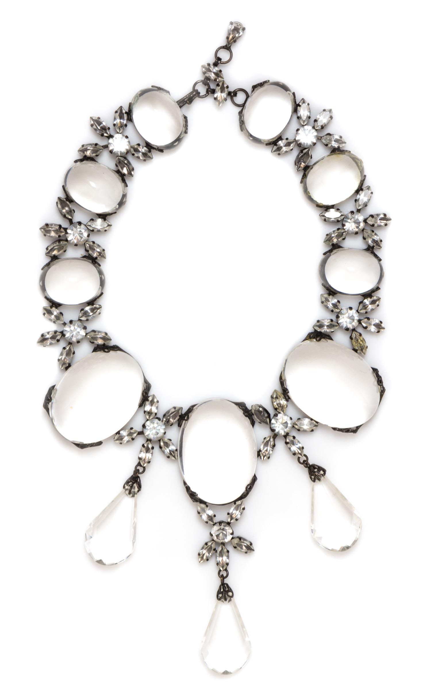 A Rhinestone and Resin Choker,