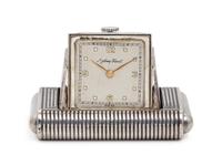 Mathey Tissot, Art Deco Sterling Silver Travel Watch