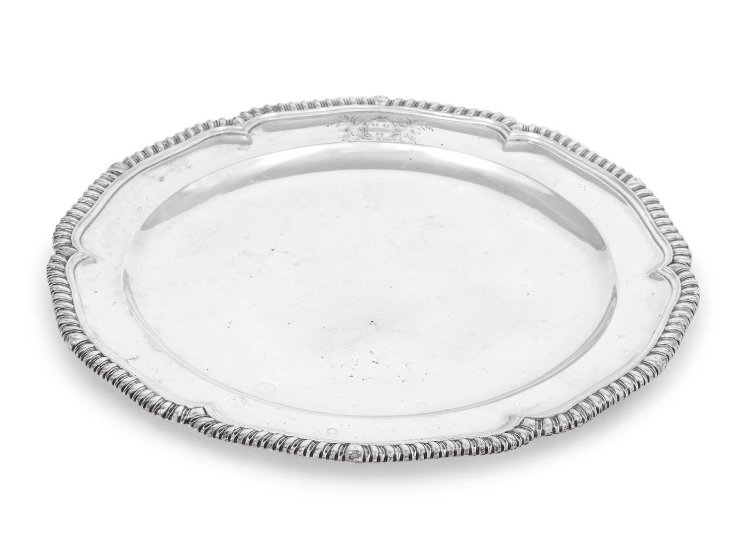 A Set of Twelve Russian Silver Dinner Plates