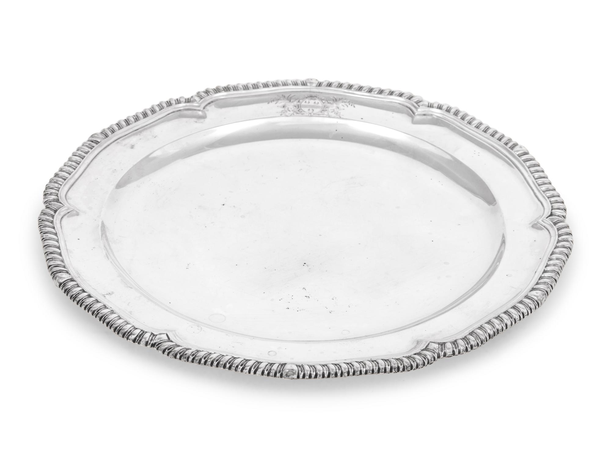 A Set of Twelve Russian Silver Dinner Plates