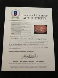 A Group of Eight Pro Football Hall of Fame Signed Autograph Items (Beckett Authentication Services BAS Certified),