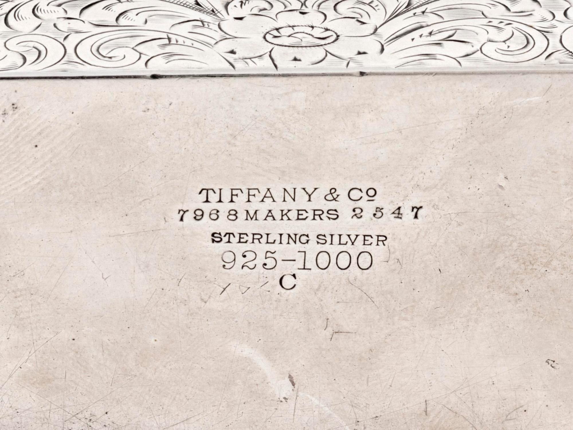 An American Silver Cigar Case — Tiffany & Co., New York, NY, circa 1940