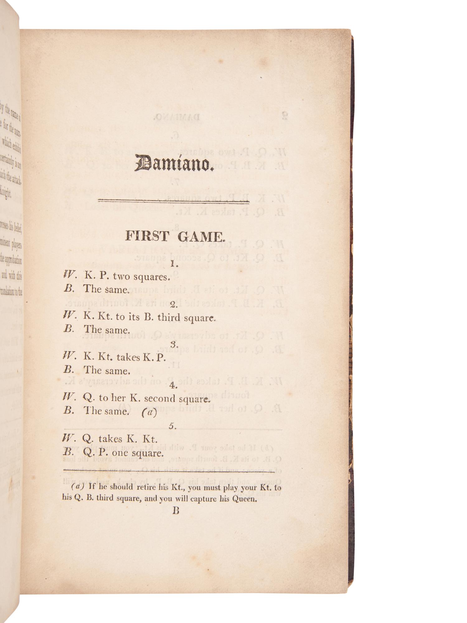 [CHESS]. A group of 3 works, comprising:
