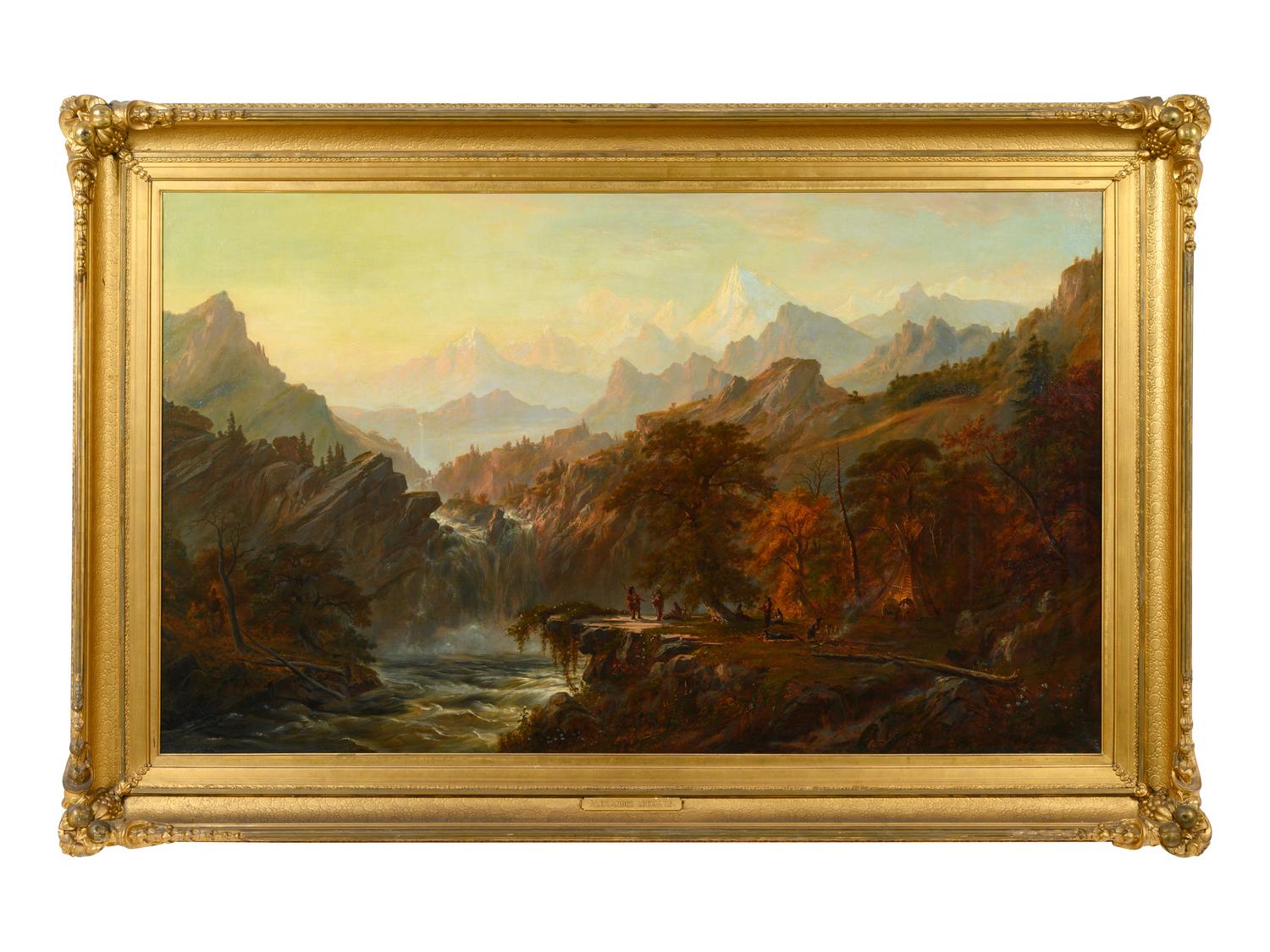 Western Scene with Indians
