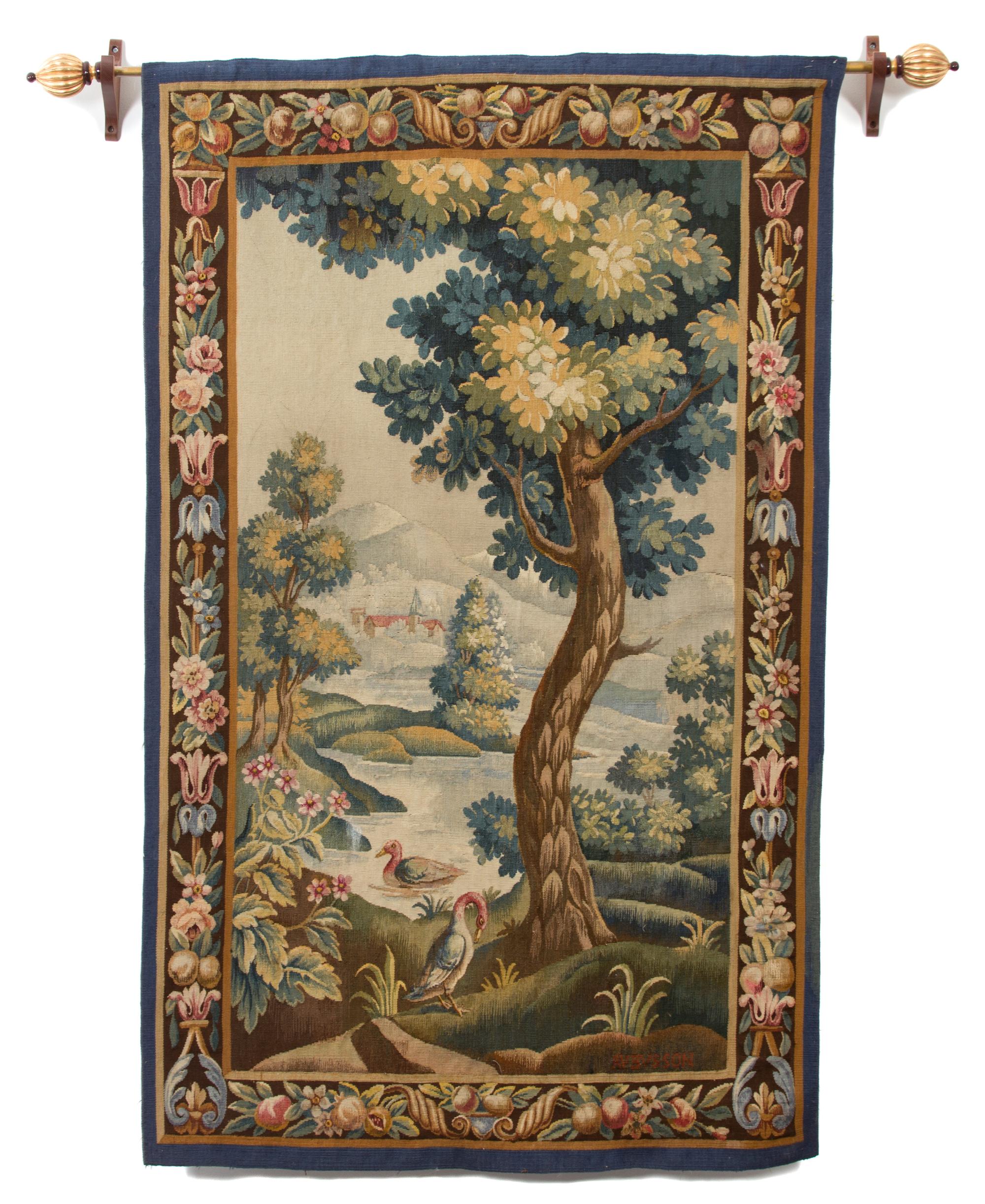 A French Aubusson Tapestry 66 1/2 x 41 inches. — LATE 19TH/EARLY 20TH CENTURY