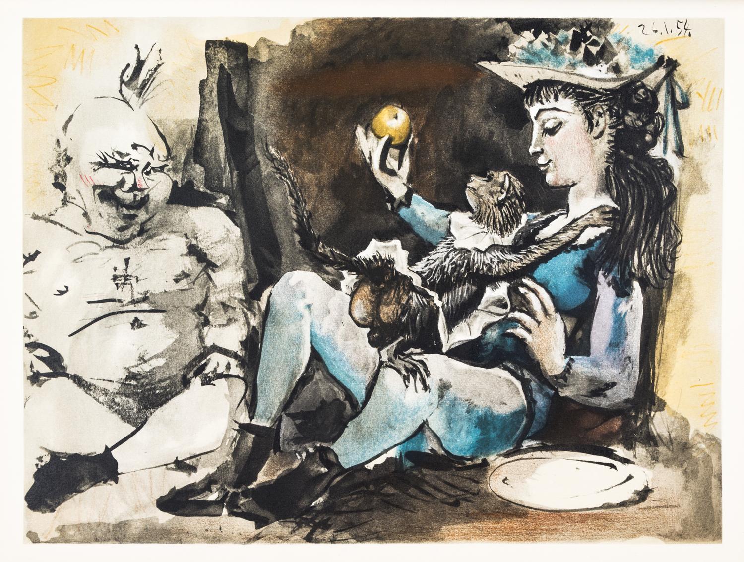 PICASSO, PABLO. Picasso and the Human Comedy. New York, (1954). With 12 lithos.