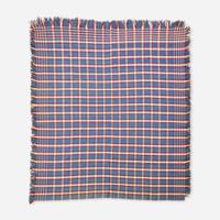 An assorted collection of five woven wool coverlets and one quilt; 19th century