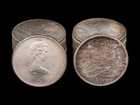 [CANADA] A Large Collection of Silver$1 and Commemorative Silver Coins