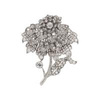 ANTIQUE, DIAMOND FLOWER PENDANT