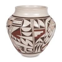 Polychrome Jar, with Parrot