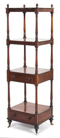 A Georgian Style Mahogany What Not Shelf — 19TH CENTURY