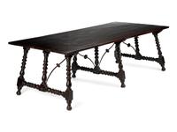 A Spanish Baroque Style Trestle Table