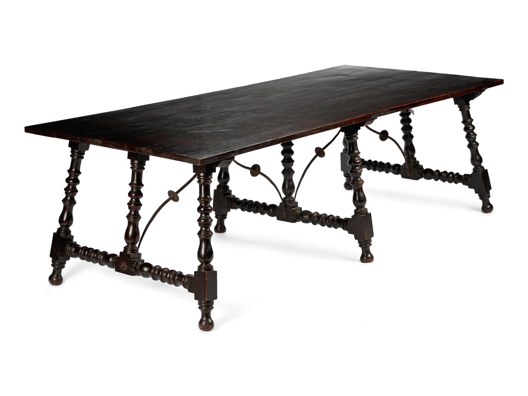 A Spanish Baroque Style Trestle Table