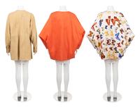 Two Hermès Jackets: One Printed Butterfly and One Suede, 1980-90s