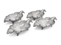 A Set of Four French Silver Sweet-Meat Dishes