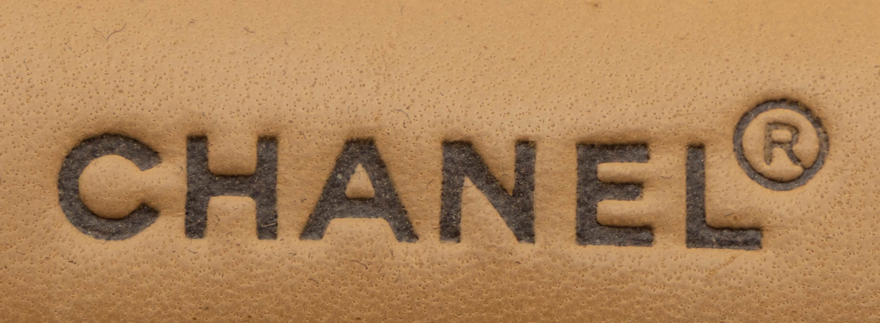 Chanel, Chocolate Bar Flap Bag in Tan Leather