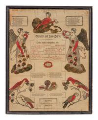 Three German Fraktur Birth Certificates