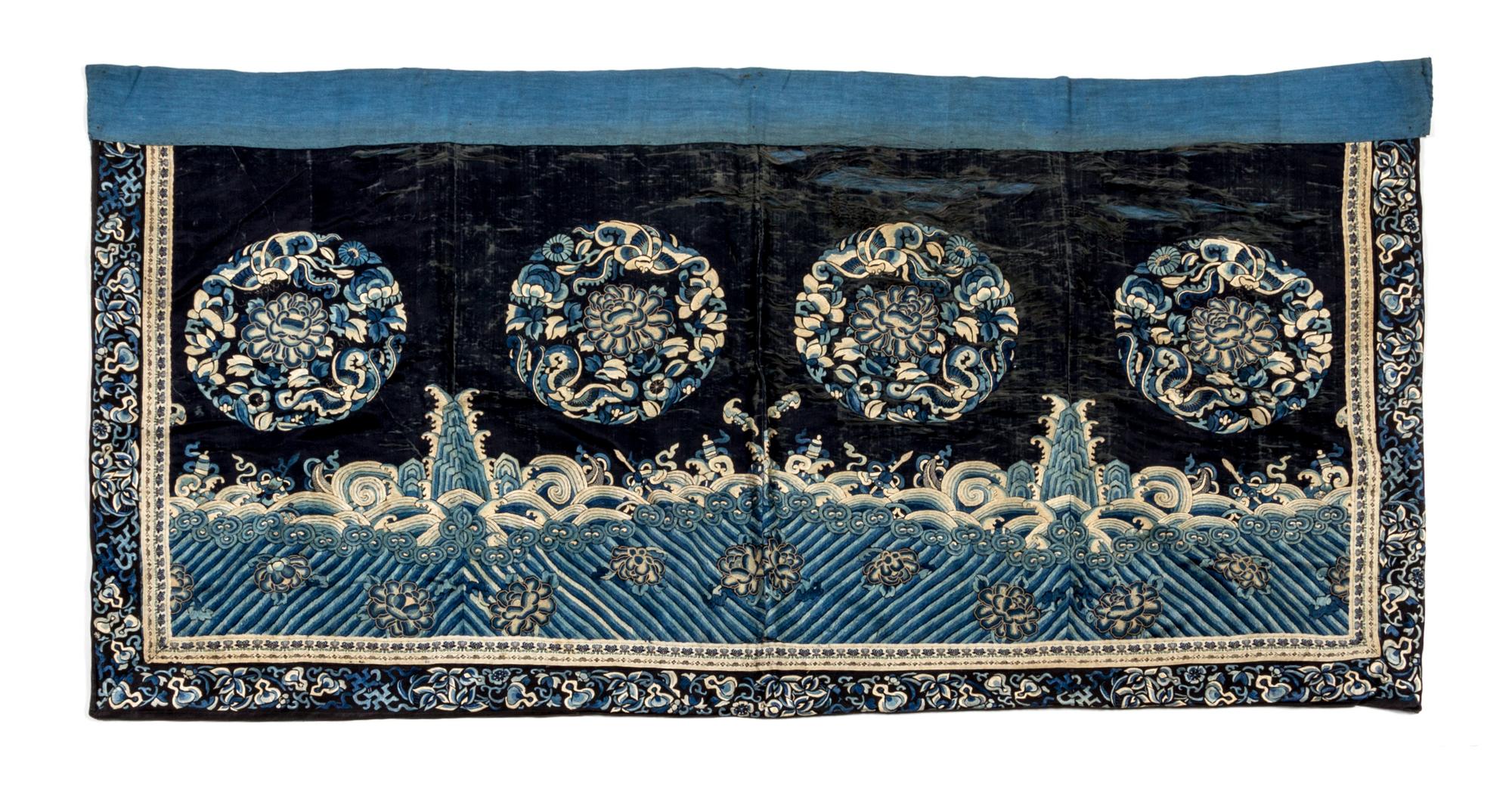 A Chinese Embroidered Silk Panel