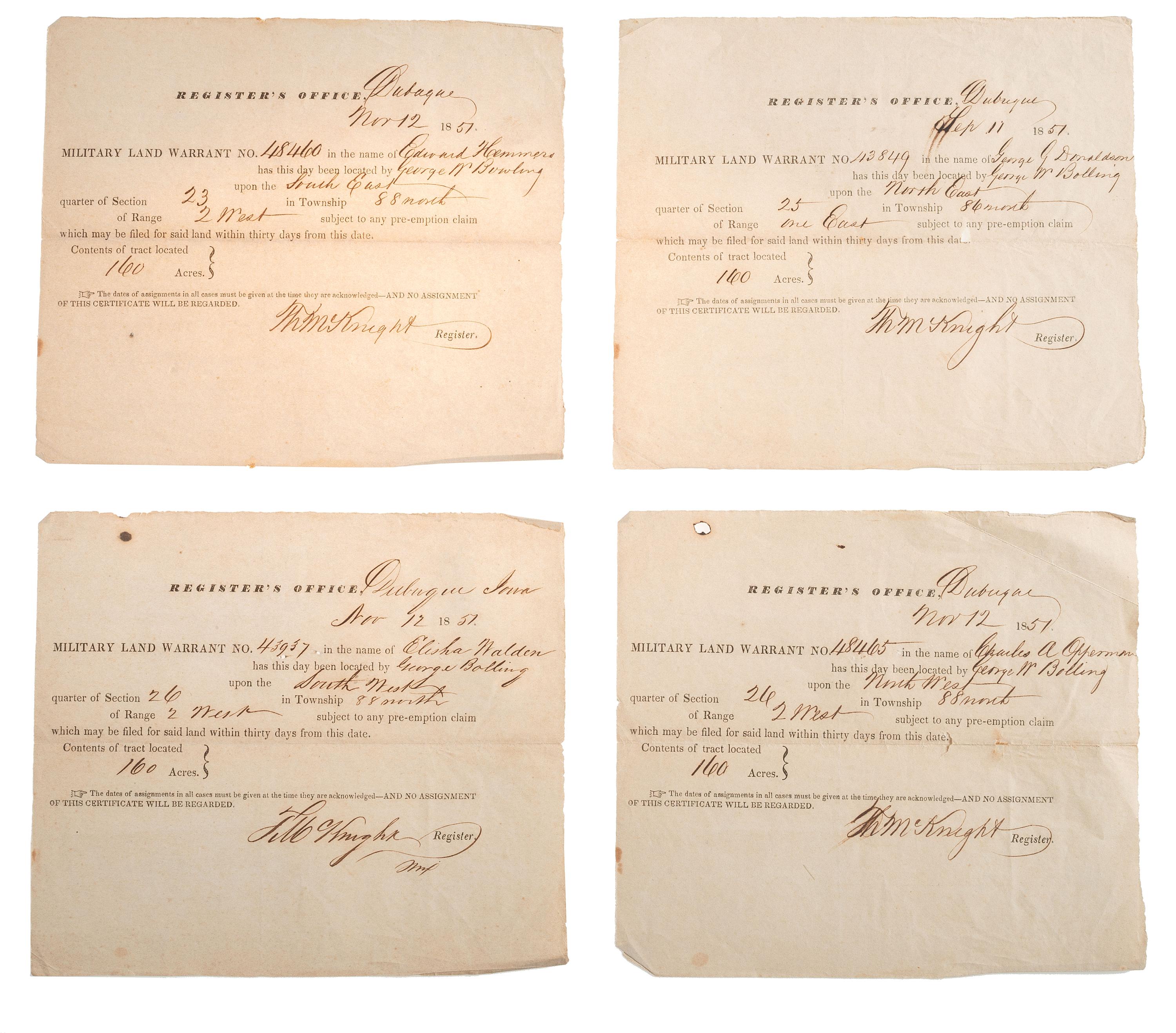 [OHIO] -- [STOKELY, Gen. Samuel (1796-1861)]. Personal correspondence and papers of Ohio politician, US Representative General Samuel Stokely.