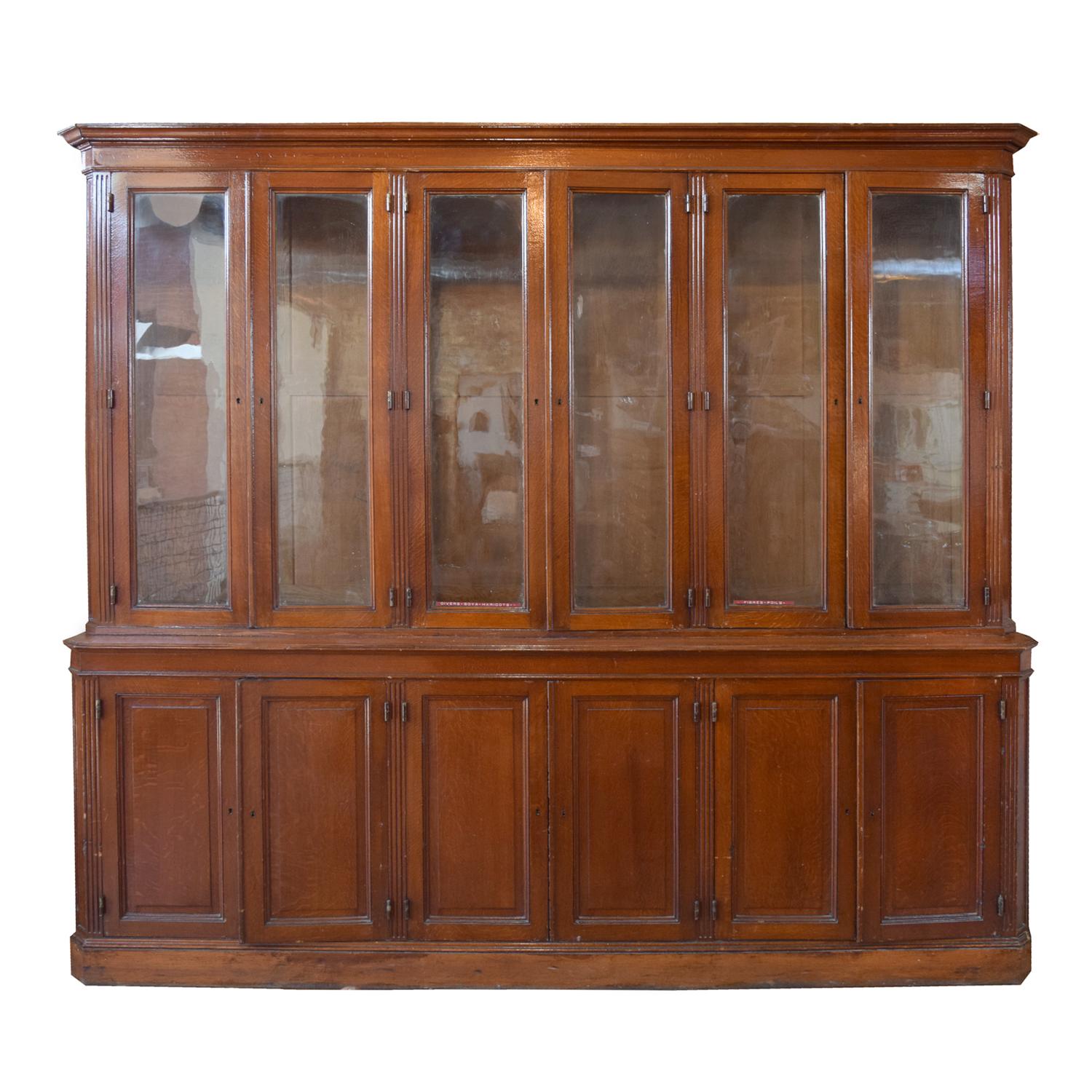 An Oak Display Cabinet, France, Circa 1900,