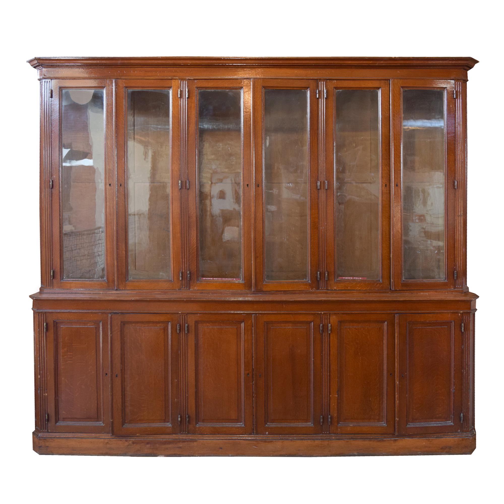 An Oak Display Cabinet, France, Circa 1900,