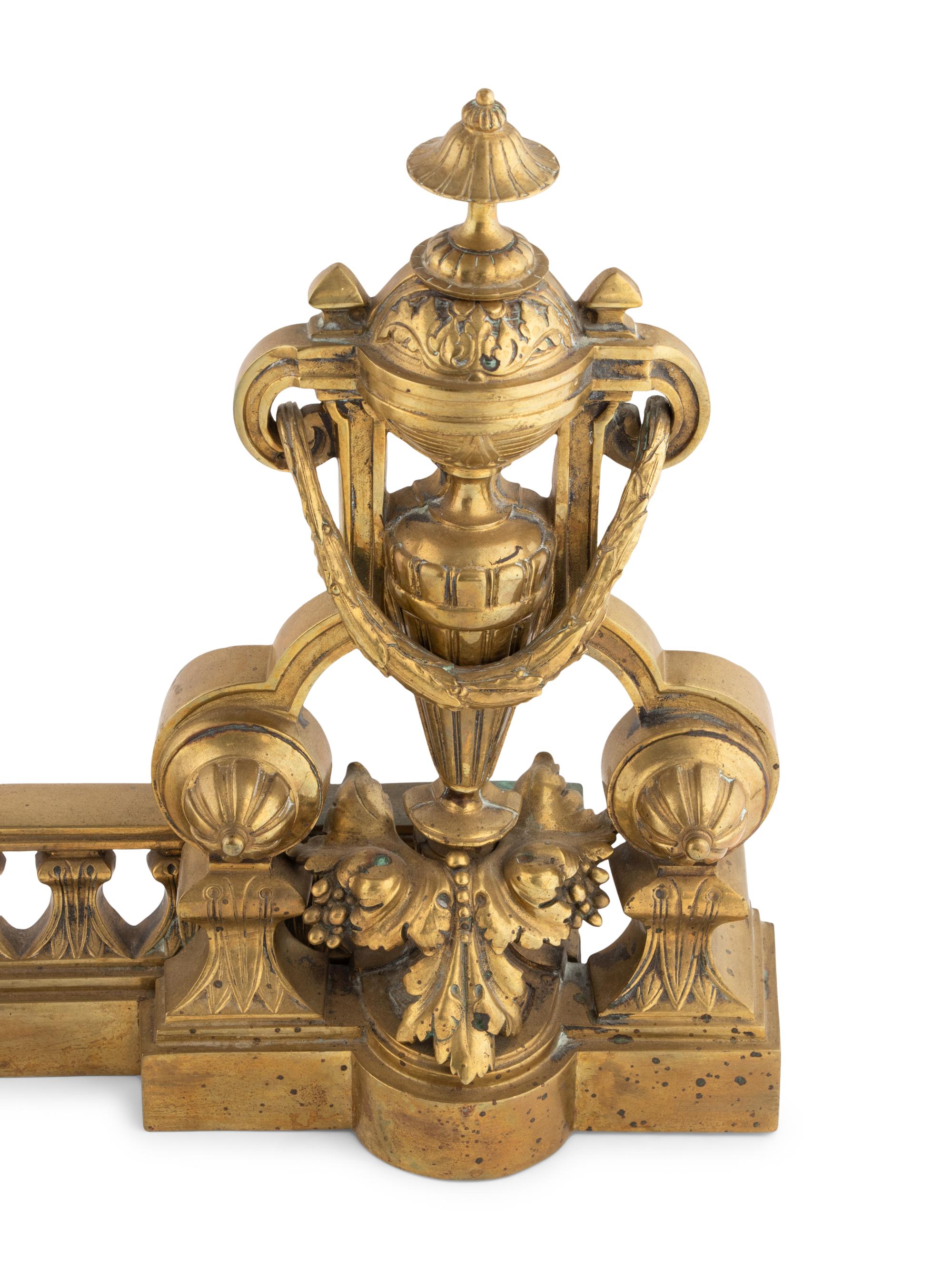 A Neoclassical Brass Fire Fender