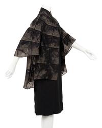 Chado Ralph Rucci Net-Encased Ostrich Feather Jacket