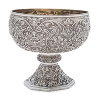 A Russian Silver Footed Bowl Retailed by Tiffany and Co.