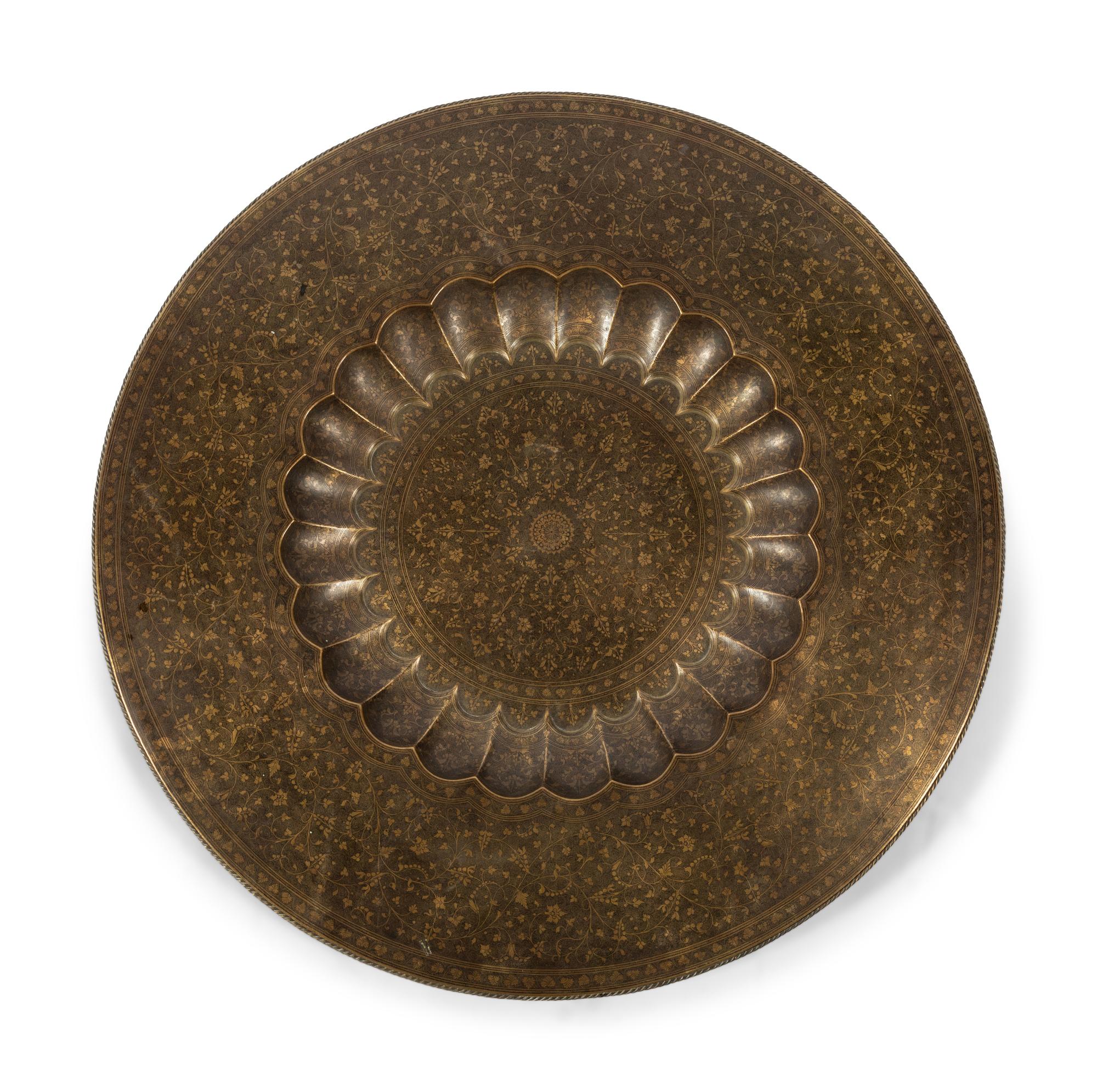 An Indian Mixed Metals Low Table