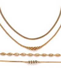 COLLECTION OF YELLOW GOLD JEWELRY