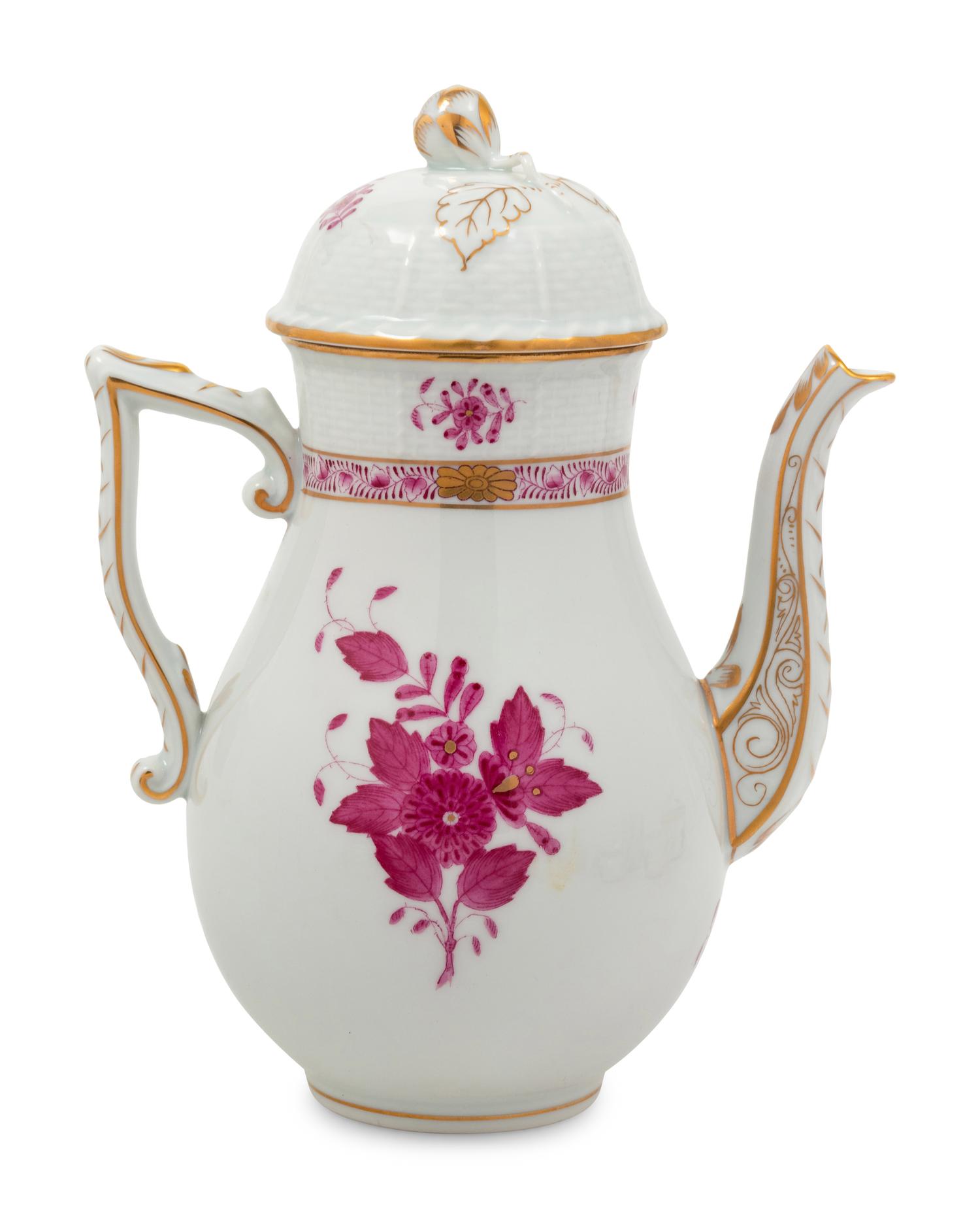 A Herend Porcelain Coffee Service