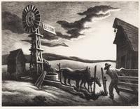 Thomas Hart Benton (American, 1889–1975) — Nebraska Evening, 1941