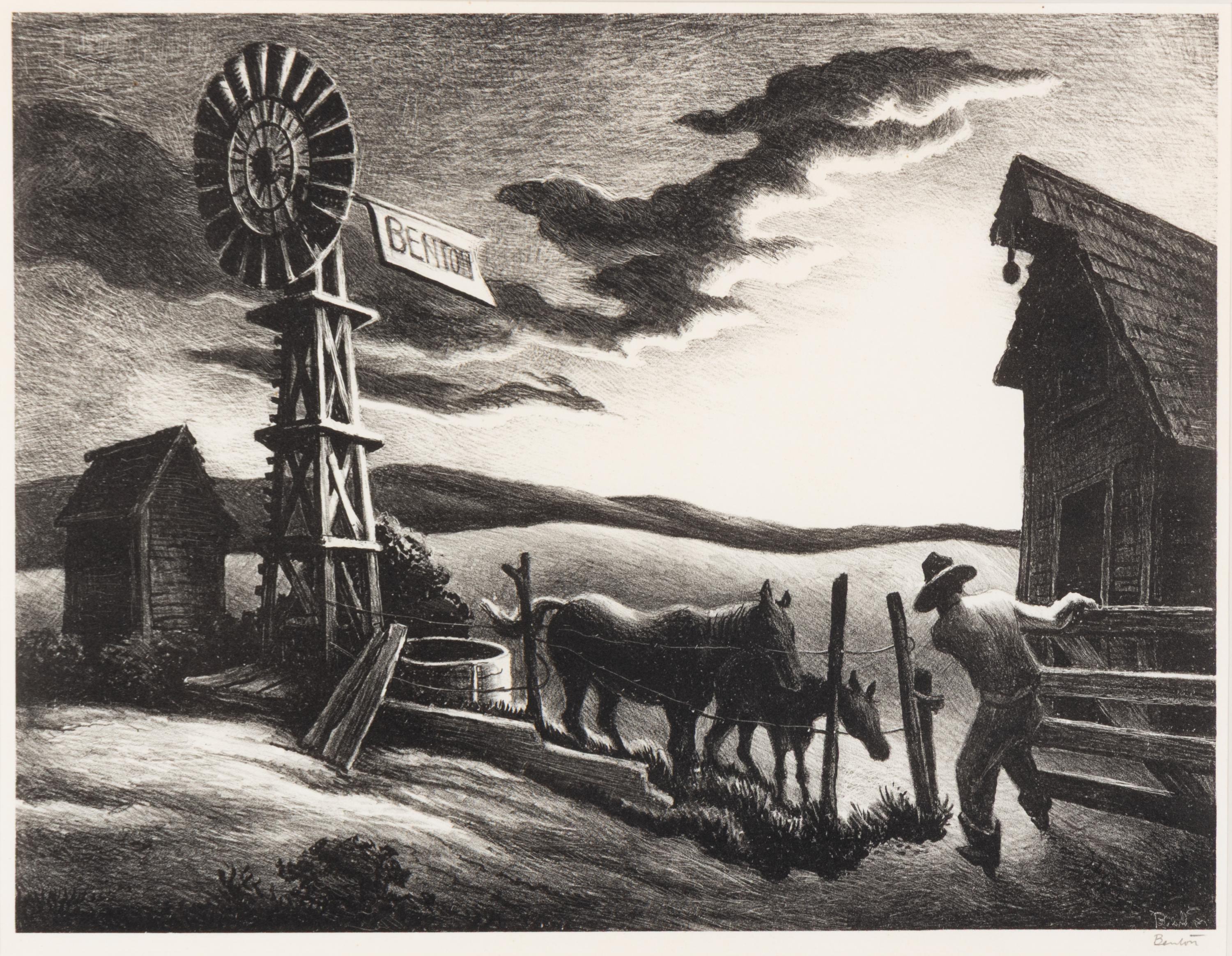 Thomas Hart Benton (American, 1889–1975) — Nebraska Evening, 1941