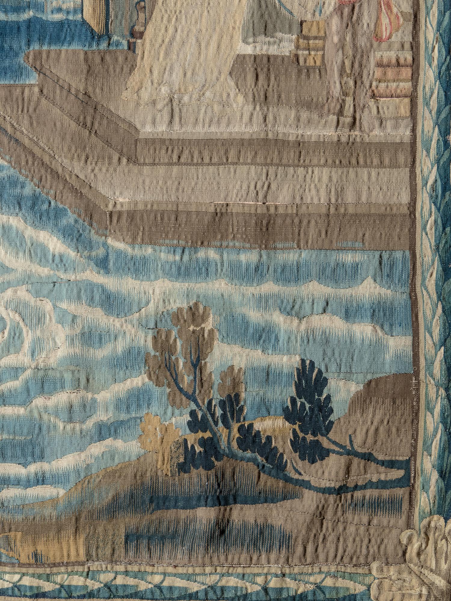 A Flemish Mythological Tapestry Depicting the Story of Hero and Leander