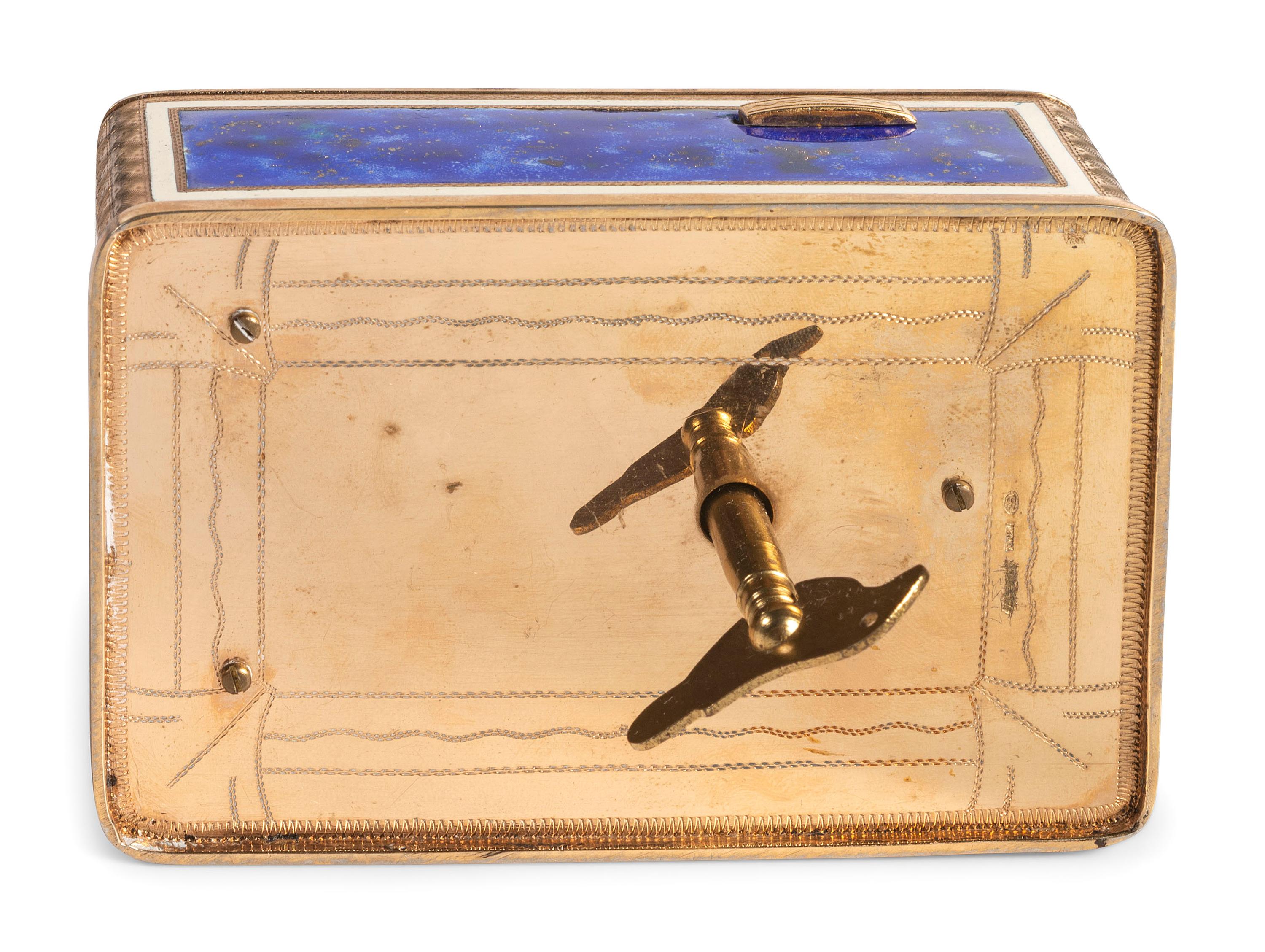 An Enamel and Gilt Metal Singing Bird Automaton