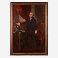 After Gilbert Stuart (1755-1828), American School 19th century The Lansdowne Portrait of George Washington (1732-1799)