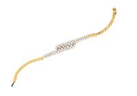 An 18 Karat Yellow Gold and Diamond Bracelet, 11.70 dwts.