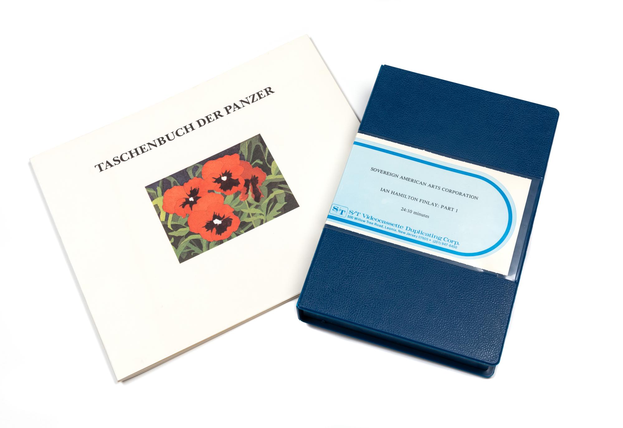 Ian Hamilton Finlay, (Scottish, 1925-2006), Taschenbuch der Panzer, 1981 together with Ian Hamilton Finlay: Part 1 videocassette