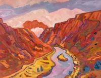 Red Cloud Over the Gorge , 1983