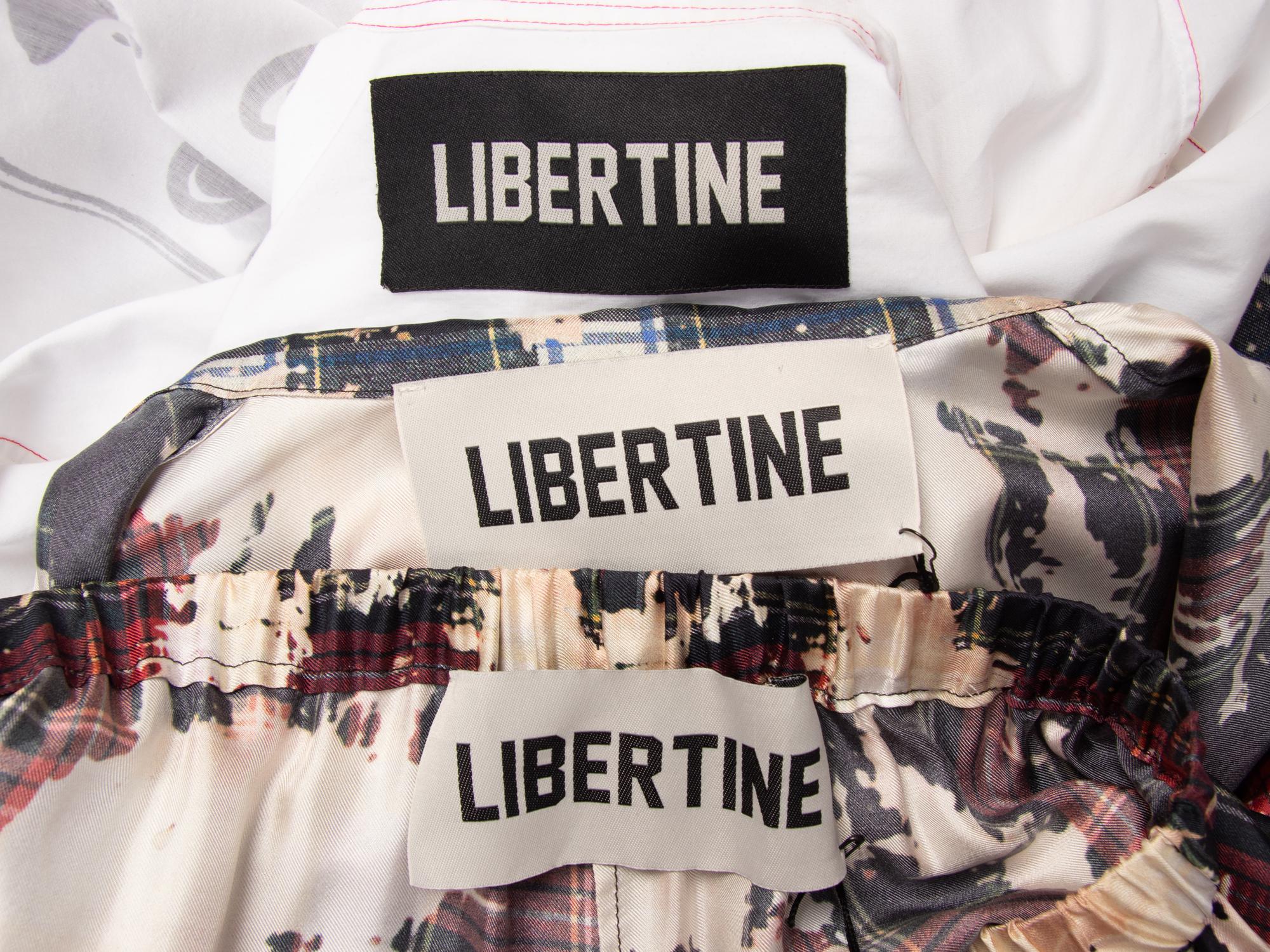 Libertine, Silk Plaid Ensemble & Painted Shirt