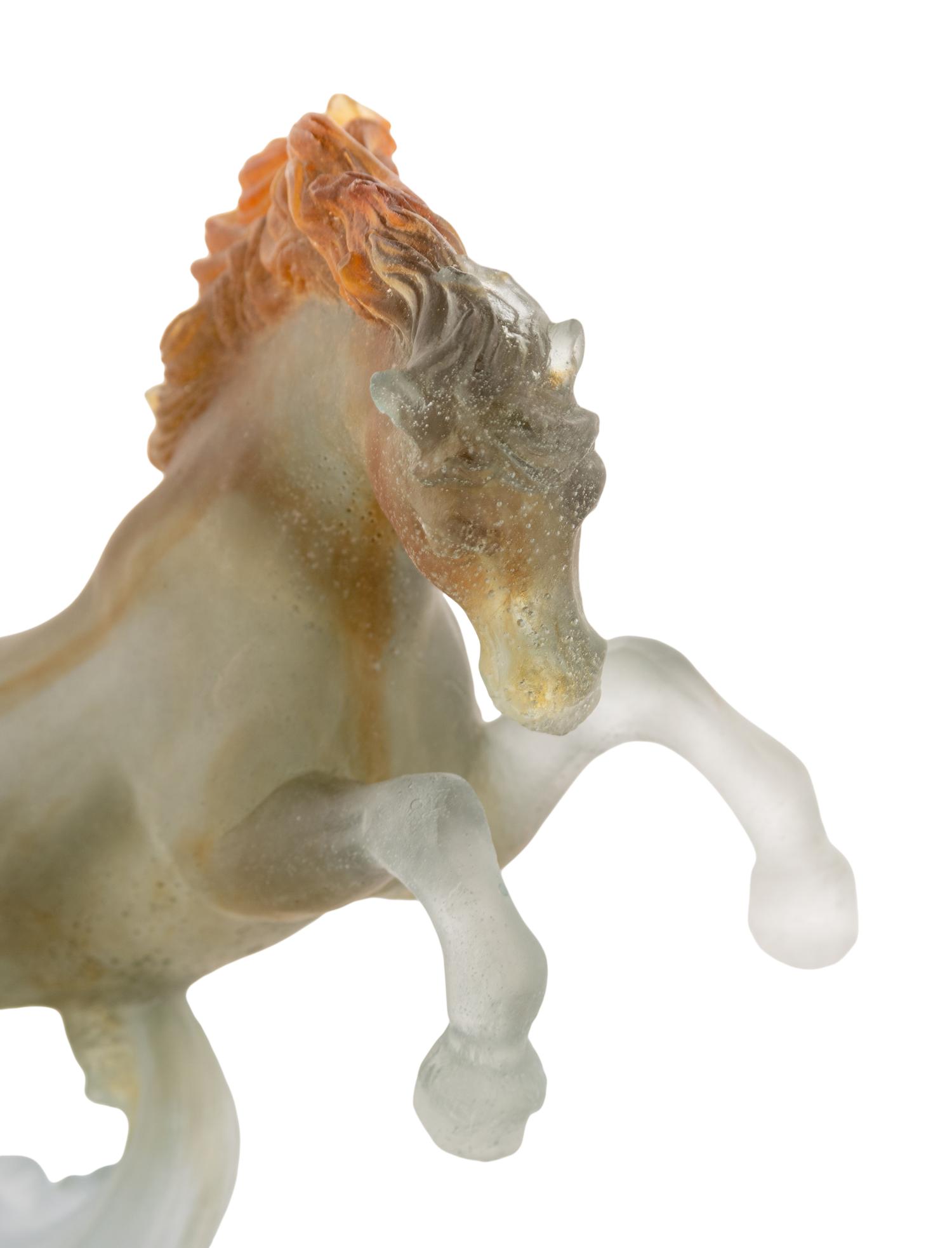 A Daum Pâte-de-Verre Horse