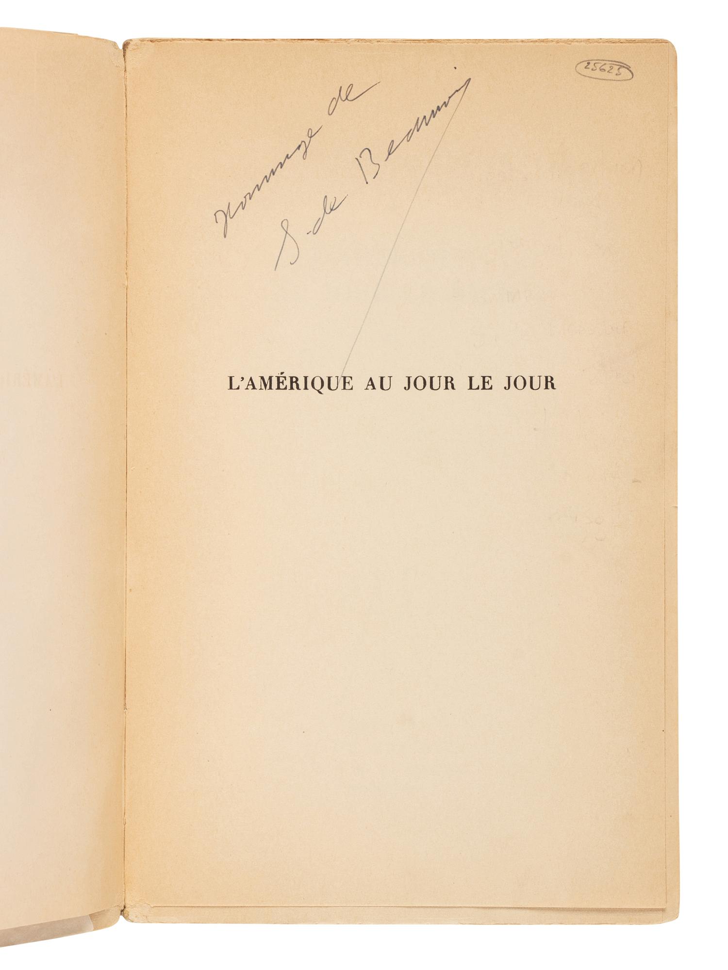 BEAUVOIR, Simone de (1908-1986). A group of 4 works in French, including vols.II-IV of her autobiography, comprising: