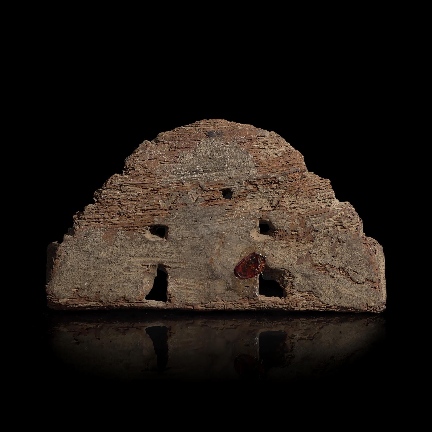 A Nepalese Carved Wood Torana Crest, 17th/18th Century or Earlier
