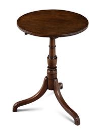An English Mahogany Tilt-Top Tea Table