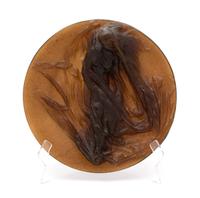 A Daum Pate-de-Verre Plaque Diameter 12 inches. — 20TH CENTURY